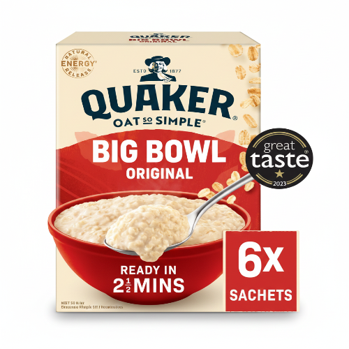Quaker Oat So Simple Big Bowl Original 6x38.5g/231gr