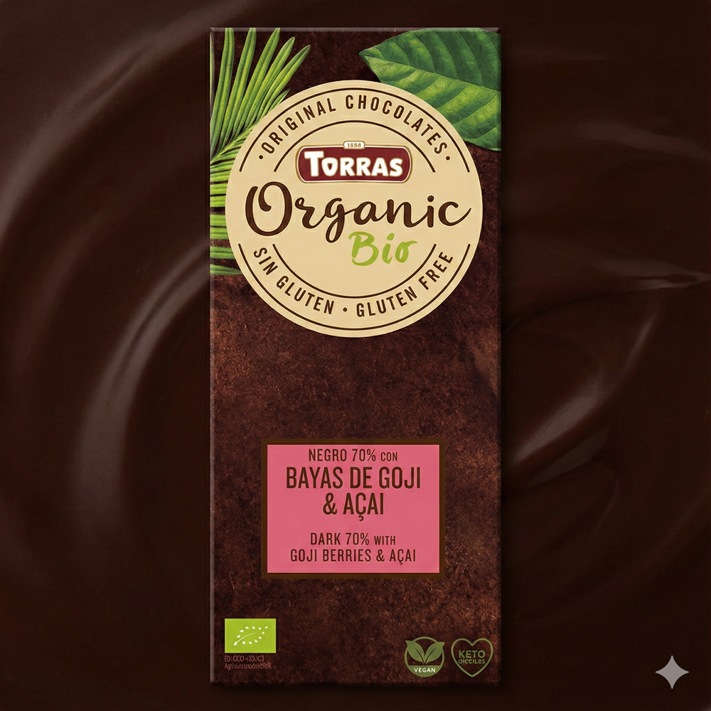 Torras Organic Dark Chocolate 70% With Acai
