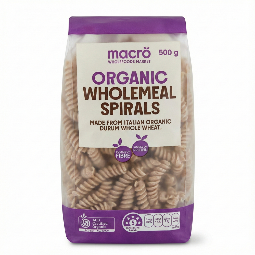Whole Wheat Spirals 500g