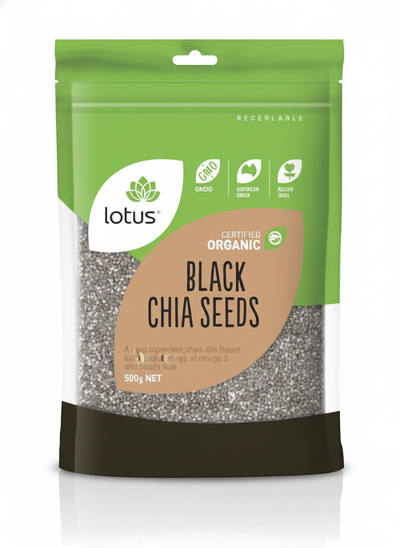 Organic Chia Seed Black 500Gr
