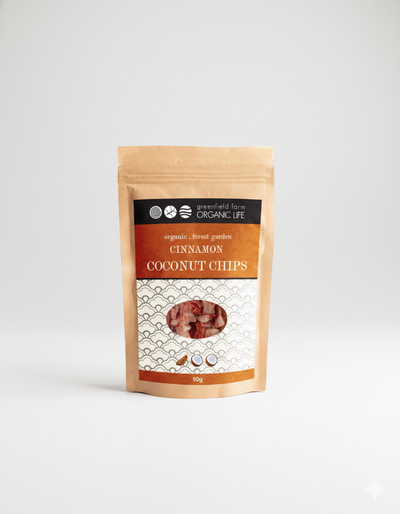Organic Coconut Chips Cinnamon 50G