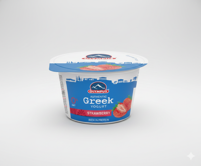 Olympus Authentic Greek Yogurt 0% Strawberry 150g
