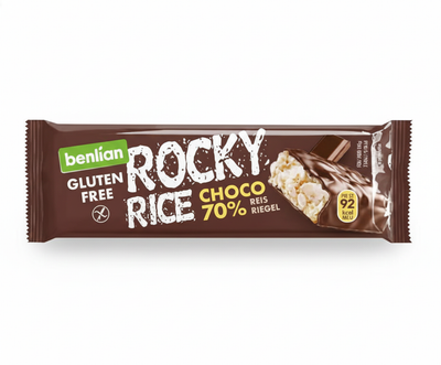 ROCKY RICE CHOCO BF 70% COCOA 18G