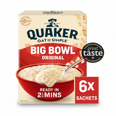 Quaker Oat So Simple Big Bowl Original 6x38.5g/231gr