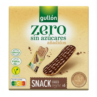 Gullon Snack SF Drkchoc Cvr Crl Bar 150gr