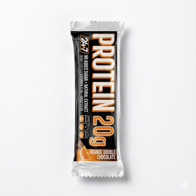 24/7 PROTEIN BAR 20G ORANGE DOUBLE CHOCOLATE 50G